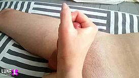 Why does a long sensual handjob with oil feel so incredibly messy?