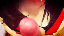 She did a striptease then blew me deep. Wow, cum in mouth! 😍