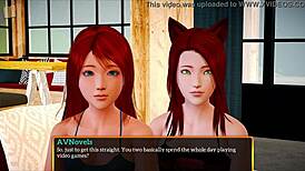 A cartoon porn video with a big ass heroine called Animeredhead
