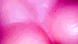 I test my big ass silicone toy for intense cock play