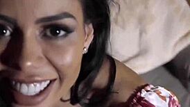 Wet Stepmom Canela Skin Sucks Stepsons Big Dick Before Hardcore Bent Over Fuck