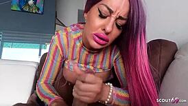 POV Amateur Sex with German Emo Sexbomb Cathy B on Holiday