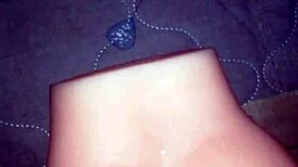 I test my big ass silicone toy for intense cock play