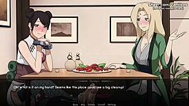 naruto kunoichi tsunade and tenten tease in public restaurant hentai