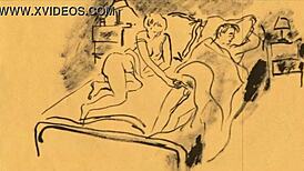 vintage erotic drawings from comics and anime