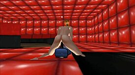 how does that high elf ride the dildo in this anime hentai?