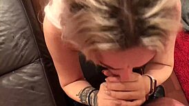 European teen gets messy with monster cock in POV video