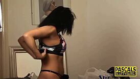 Real ebony submissive chanel santos gets cum in hardcore maledom fetish