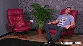 Peculiar Model Receives Multiple Jizz Shots On Her Face In A Bukkake, Gulping Every Load