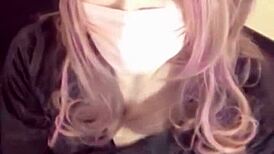 i'm crossdressing with cat ears and masturbating on stream, oops