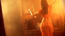 Classic Indian Beauty Strips and Teases in Retro Dance