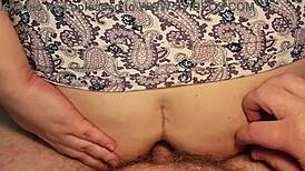 wow! huge ass mommy gets tight anal creampie deep