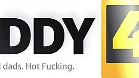 Hey, check Dolly Diore showing off sexy lingerie to an old man!