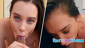 Who will the big ass natural stepsister get the load from?