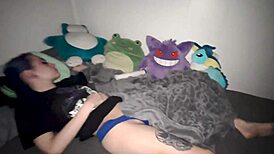 Brother caught smelling hot step sister's vibrator while she slept! 😱