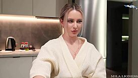 I saw stepsister lose at cards, so we fucked hard