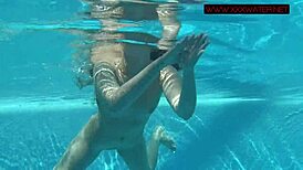 Enjoy Lina Mercury And Mia Ferrari Swim Naked