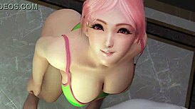 Creampied cartoon character in hot anal action