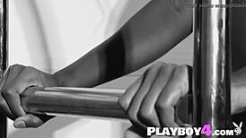 Ebony Teen Jahla Dances Naked After Ripping Clothes In Lingerie Striptease!