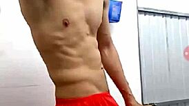 Exciting gay show on Blued featuring hot guys.