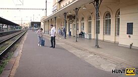 Hunt4k: Greedy Old Man Sells GF for Cash Sex