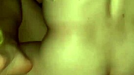 Girlfriend's big tits oiled and fucked secretly