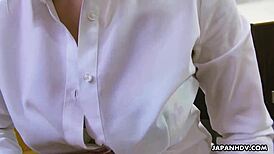 i, nagisa sayama, masturbating in office with toy, uncensored