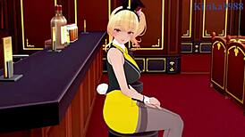 rin gets creampied in intense bunny garden hentai sex