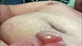 hot guy drenched in cum after intense session 😈