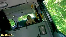 why does the cute canadian strip in the fake taxi?