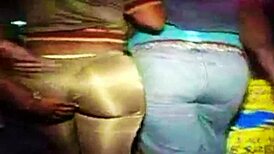 Hidden Candid Video Of Big Booty Girls Clapping And Grabbing Asses