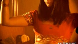 Classic Indian Beauty Strips and Teases in Retro Dance
