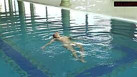 Enjoy Lina Mercury And Mia Ferrari Swim Naked