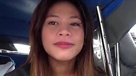 This asian petite teen gets invited to suck in the storyline.