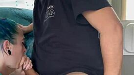 I can’t believe this 18-year-old hooker sucked off a 43-year-old’s huge Hispanic cock in trailer park