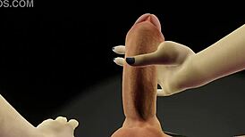 android 18 animation test featuring dildo play