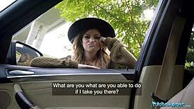 Public Agent: Nicole Rae's Big Tits POV Blowjob