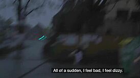 Hot Blonde Nurse Rides Monster Cock With Vibrator In Van