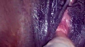 Watch This Pregnant Ebony Teen's Pussy Get Fingered Wide Open!