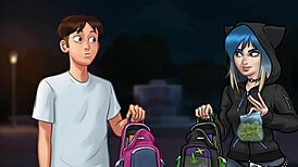 Summertime Saga episode 67 with amateur cartoon characters