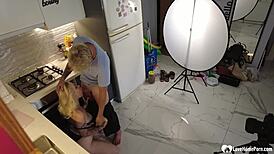 photoshoot turned into me bending over and fucking the tattooed model.