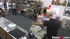 I can't believe this latina with amazing tits is gettin fucked by that huge cock, suckin and fuckin like crazy