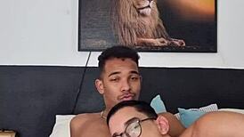 White guy calls for study, takes black dick in ass