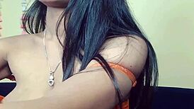 Janu girl gets wild with me on webcam sex session.