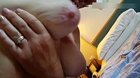 Wow! 50 Plus Year Old Wife's Natural Tit Hangers And Pussy Wash!