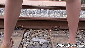 I feel so excited watching aaliyah hadid ride that monster cock in public