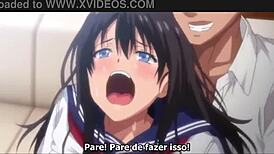 In Hentai Midareuchi scene 1, a group engages in bareback hardcore sex with muff diving and big tits