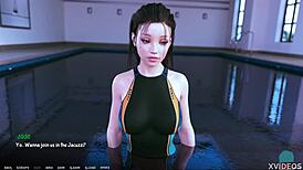 a o a academy 22 - shiny glossy and wet rebecca in athletic petite teen roleplay