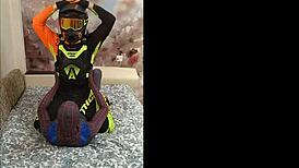 Spiderman in spandex fucks biker in gay encounter