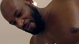 busty milf cuckolds husband with big black cock in fetish scene